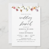 Elegant Floral Post Wedding Brunch Uitnodiging (Voorkant)