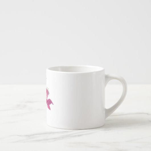 Elegant Floral Print Ceramic Mug Espresso Kop (Rechts)