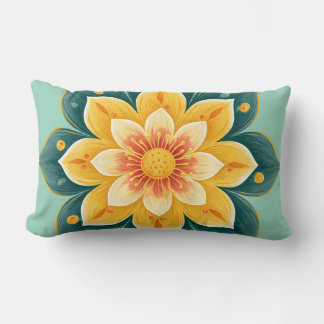 Elegant Floral Print Decorative Pillow Kussen