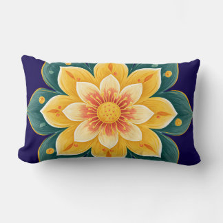 Elegant Floral Print Decorative Pillow Kussen