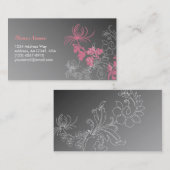 Elegant Floral Profile Card Visitekaartje (Voorkant / Achterkant)