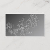 Elegant Floral Profile Card Visitekaartje (Achterkant)