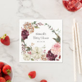 Elegant Floral Pumpkin | BABY SHOWER Servet (Insitu)