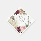 Elegant Floral Pumpkin | BABY SHOWER Servet (Hoek)