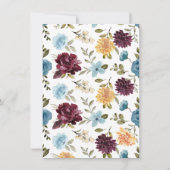 Elegant Floral Pumpkin | Najaar Baby shower (Achterkant)