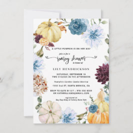 Elegant Floral Pumpkin | Najaar Baby shower