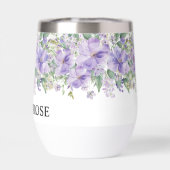 Elegant Floral Purple Bridal Shower (Achterkant)