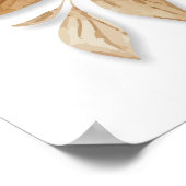 Elegant Floral Quinceanera 15e verjaardag Poster (Hoek)