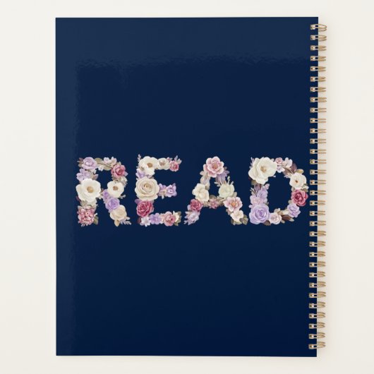 Elegant Floral READ Typography - Pastel Botanical Planner (Achterkant)