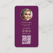 Elegant Floral Real Estate Agent Realtor Visitekaartje (Achterkant)