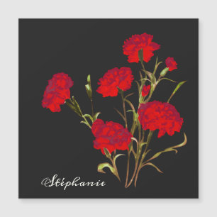  Elegant  Floral Red Carnance