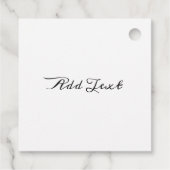  Elegant  Floral Red Carnance Bedankjes Labels (Achterkant)