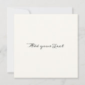  Elegant  Floral Red Carnance Kaart (Achterkant)