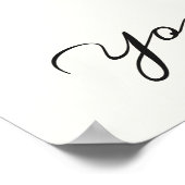 Elegant Floral Red Carnance Poster (Hoek)