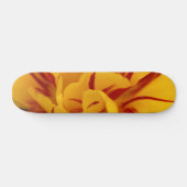 Elegant Floral Red Gold Monsella Tulips Persoonlijk Skateboard (Horizontaal)