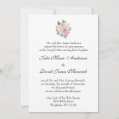 Elegant Floral Religieuze Rozen voor katholieke br Kaart (Achterkant)