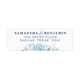 Elegant Floral Retouradres Etiket