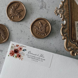 Elegant Floral Return Address Label