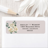 Elegant Floral Return Address Label (Insitu)