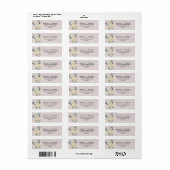 Elegant Floral Return Address Label (Full Sheet)