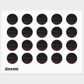 Elegant floral ronde sticker (Vel)