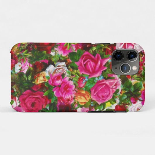 Elegant  Floral Roos Garden Blossom Case-Mate iPhone Case (Achterkant (horizontaal))