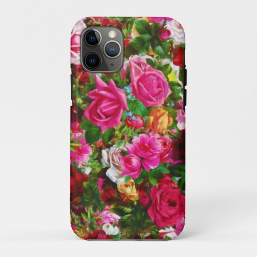 Elegant  Floral Roos Garden Blossom Case-Mate iPhone Case (Achterkant)