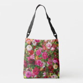 Elegant  Floral Roos Garden Blossom Crossbody Tas (Achterkant)
