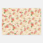 Elegant Floral Roos Inpakpapier Vel (Voorkant 3)