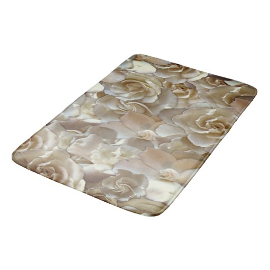Elegant Floral Roos Petal Pattern Badmat (Gekanteld)