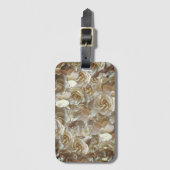 Elegant Floral Roos Petal Pattern Bagagelabel (Voorkant (verticaal))