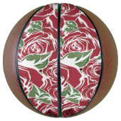 Elegant Floral Roos Petal Pattern Basketbal (Verticaal)