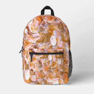 Elegant Floral Roos Petal Pattern Bedrukte Rugzak