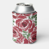 Elegant Floral Roos Petal Pattern Blikjeskoeler (Blikje Achterkant)