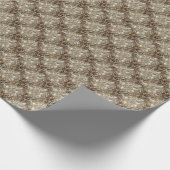 Elegant Floral Roos Petal Pattern Cadeaupapier (Hoek)