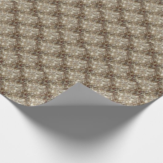 Elegant Floral Roos Petal Pattern Cadeaupapier (Hoek)