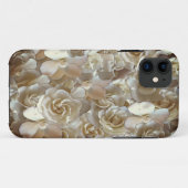 Elegant Floral Roos Petal Pattern Case-Mate iPhone Case (Achterkant (horizontaal))