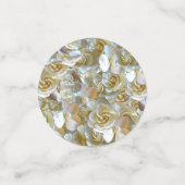 Elegant Floral Roos Petal Pattern Confetti (Kleine voorkant)
