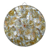 Elegant Floral Roos Petal Pattern Dartbord (Voorkant)