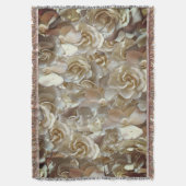 Elegant Floral Roos Petal Pattern Deken (Voorkant Verticaal)