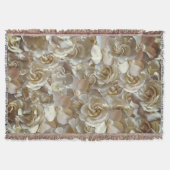 Elegant Floral Roos Petal Pattern Deken (Voorkant)
