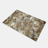 Elegant Floral Roos Petal Pattern Deurmat (Schuin)