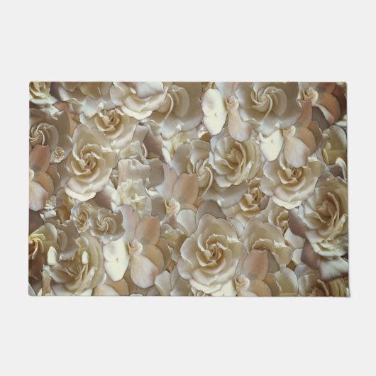 Elegant Floral Roos Petal Pattern Deurmat (Voorkant)