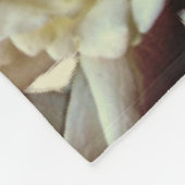 Elegant Floral Roos Petal Pattern Fleece Deken (Hoek)