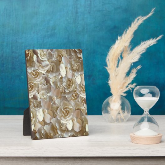 Elegant Floral Roos Petal Pattern Fotoplaat (Zijkant)