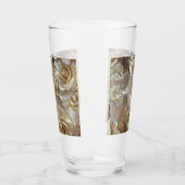 Elegant Floral Roos Petal Pattern Glas (Links)