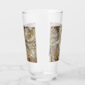Elegant Floral Roos Petal Pattern Glas (Rechts)