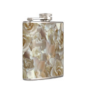 Elegant Floral Roos Petal Pattern Heupfles (Rechts)