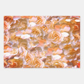 Elegant Floral Roos Petal Pattern Inpakpapier Vel (Voorkant 3)