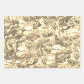 Elegant Floral Roos Petal Pattern Inpakpapier Vel (Voorkant 2)